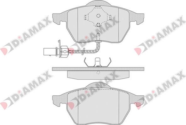 Diamax N09234 - Тормозные колодки, дисковые, комплект autosila-amz.com