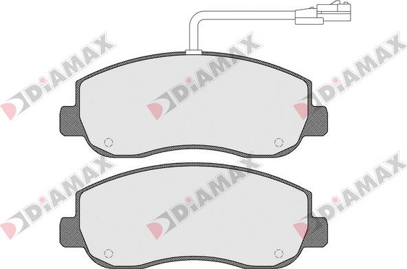 Diamax N09223 - Тормозные колодки, дисковые, комплект autosila-amz.com