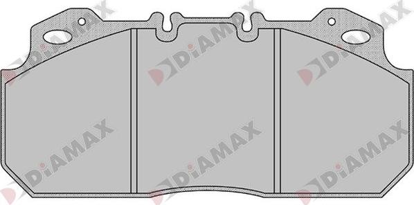 Diamax N09227 - Тормозные колодки, дисковые, комплект autosila-amz.com