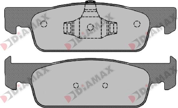 Diamax N09276 - Тормозные колодки, дисковые, комплект autosila-amz.com