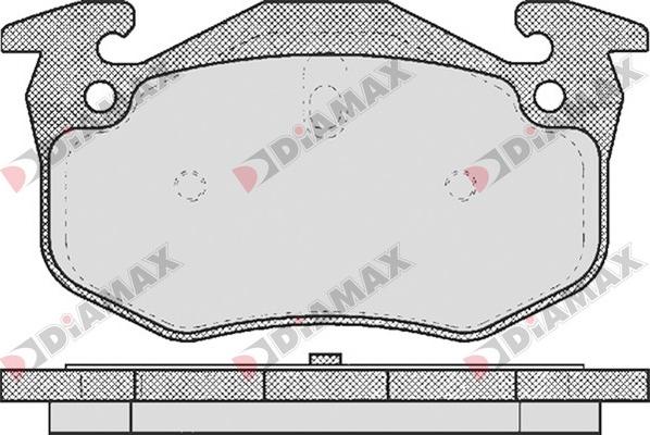 Diamax N09271 - Тормозные колодки, дисковые, комплект autosila-amz.com