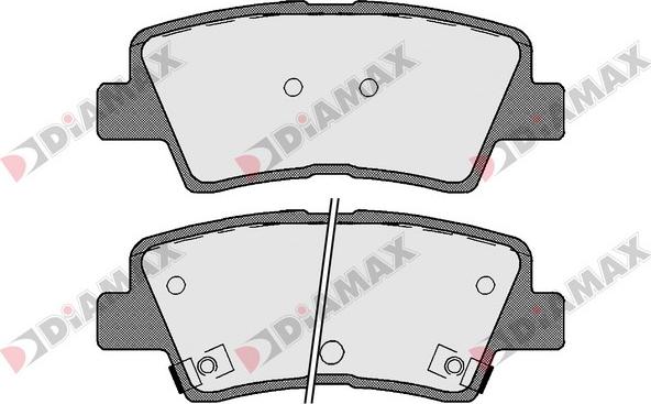 Diamax N09277 - Тормозные колодки, дисковые, комплект autosila-amz.com