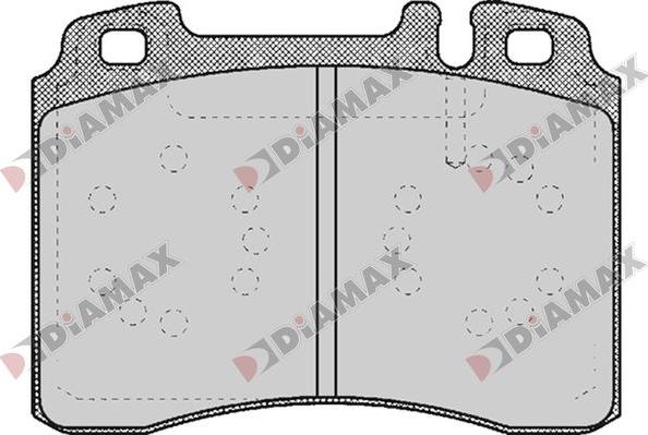 Diamax N09799 - Тормозные колодки, дисковые, комплект autosila-amz.com