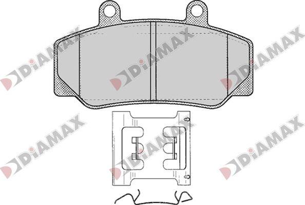 Diamax N09795 - Тормозные колодки, дисковые, комплект autosila-amz.com