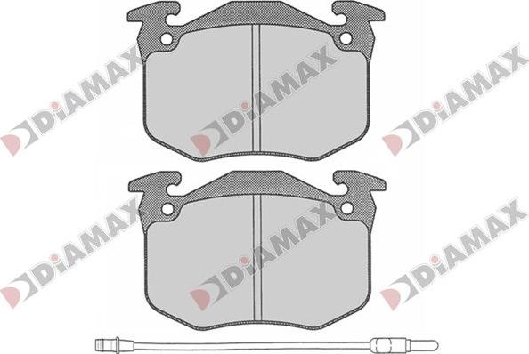 Diamax N09790 - Тормозные колодки, дисковые, комплект autosila-amz.com