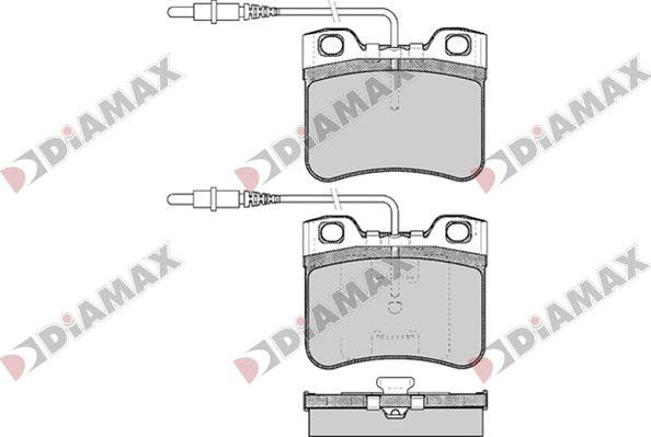 Diamax N09793 - Тормозные колодки, дисковые, комплект autosila-amz.com