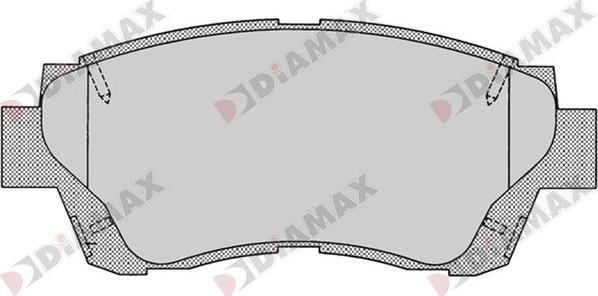 Diamax N09742 - Тормозные колодки, дисковые, комплект autosila-amz.com