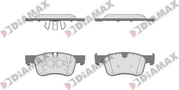 Diamax N09760 - Тормозные колодки, дисковые, комплект autosila-amz.com