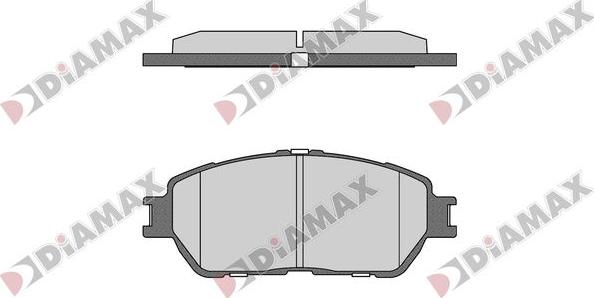 Diamax N09709 - Тормозные колодки, дисковые, комплект autosila-amz.com