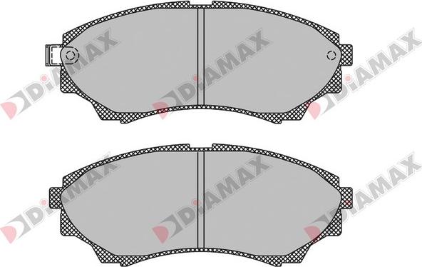 Diamax N09705 - Тормозные колодки, дисковые, комплект autosila-amz.com