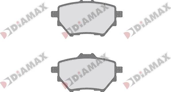 Diamax N09714 - Тормозные колодки, дисковые, комплект autosila-amz.com