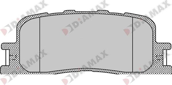 Diamax N09730 - Тормозные колодки, дисковые, комплект autosila-amz.com