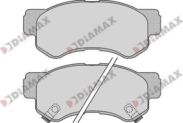 Diamax N09773 - Тормозные колодки, дисковые, комплект autosila-amz.com