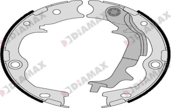 Diamax N01431 - Комплект тормозов, ручник, парковка autosila-amz.com