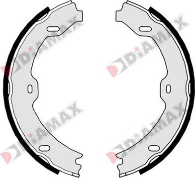 Diamax N01345 - Комплект тормозов, ручник, парковка autosila-amz.com