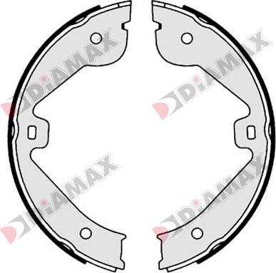 Diamax N01351 - Комплект тормозов, ручник, парковка autosila-amz.com