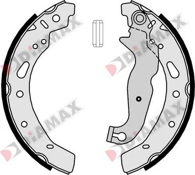 Diamax N01358 - Комплект тормозных колодок, барабанные autosila-amz.com