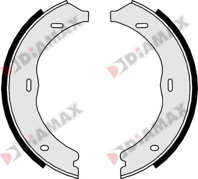 Diamax N01368 - Комплект тормозов, ручник, парковка autosila-amz.com
