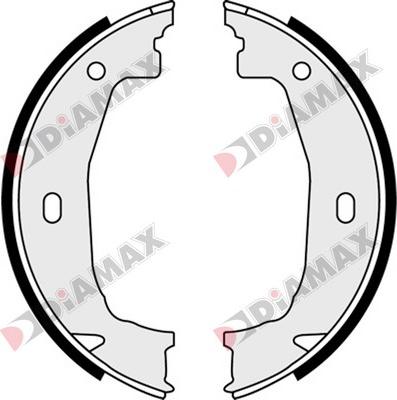 Diamax N01310 - Комплект тормозов, ручник, парковка autosila-amz.com