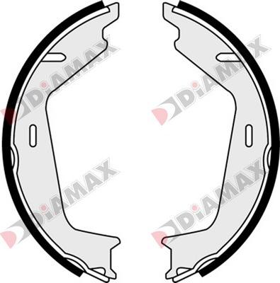 Diamax N01320 - Комплект тормозов, ручник, парковка autosila-amz.com