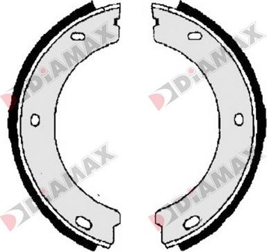 Diamax N01255 - Комплект тормозов, ручник, парковка autosila-amz.com