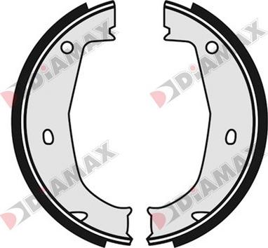 Diamax N01223 - Комплект тормозов, ручник, парковка autosila-amz.com