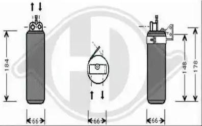 Diederichs 8446202 - Осушитель, кондиционер autosila-amz.com