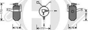 Diederichs 8401163 - Осушитель, кондиционер autosila-amz.com