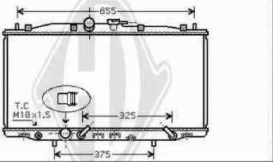 Diederichs 8521907 - Радиатор, охлаждение двигателя autosila-amz.com