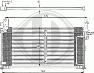 Diederichs 8645000 - Конденсатор кондиционера autosila-amz.com