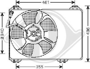 Diederichs 8641403 - Вентилятор, охлаждение двигателя autosila-amz.com