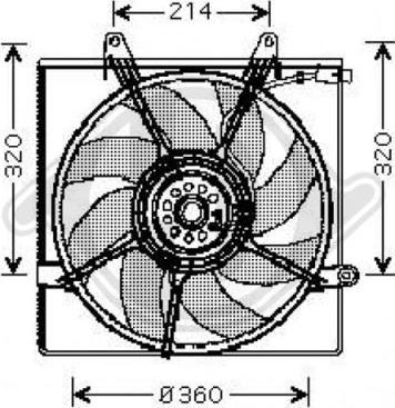 Diederichs 8658017 - Вентилятор, охлаждение двигателя autosila-amz.com