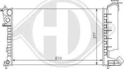 Diederichs 8104134 - Радиатор, охлаждение двигателя autosila-amz.com