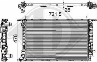 Diederichs 8101806 - Радиатор, охлаждение двигателя autosila-amz.com
