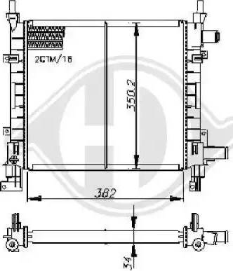 Diederichs 8110190 - Радиатор, охлаждение двигателя autosila-amz.com