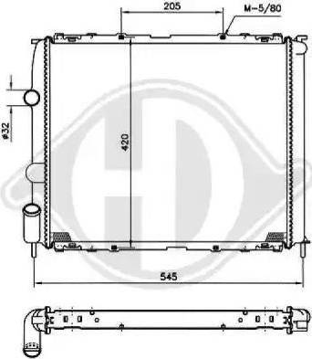 Diederichs 8129203 - Радиатор, охлаждение двигателя autosila-amz.com