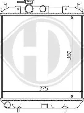 Diederichs 8124113 - Радиатор, охлаждение двигателя autosila-amz.com