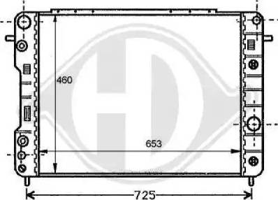 Diederichs 8125204 - Радиатор, охлаждение двигателя autosila-amz.com