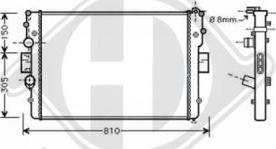 Diederichs 8349405 - Радиатор, охлаждение двигателя autosila-amz.com