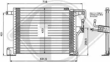 Diederichs 8261017 - Конденсатор кондиционера autosila-amz.com