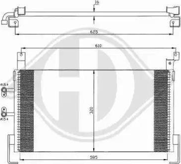 Diederichs 8263000 - Конденсатор кондиционера autosila-amz.com