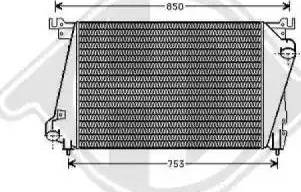 Diederichs 8262104 - Интеркулер, теплообменник турбины autosila-amz.com