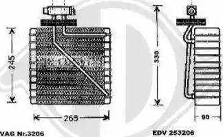 Diederichs 8229001 - Испаритель, кондиционер autosila-amz.com