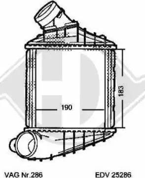 Diederichs 8226506 - Интеркулер, теплообменник турбины autosila-amz.com