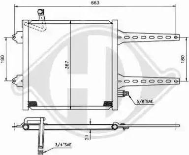 Diederichs 8220300 - Конденсатор кондиционера autosila-amz.com