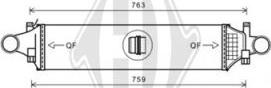 Diederichs DCA1099 - Интеркулер, теплообменник турбины autosila-amz.com