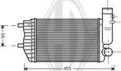 Diederichs DCA1022 - Интеркулер, теплообменник турбины autosila-amz.com