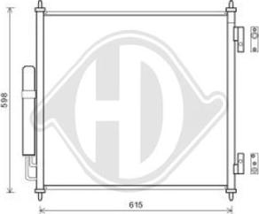 Diederichs DCC1954 - Конденсатор кондиционера autosila-amz.com