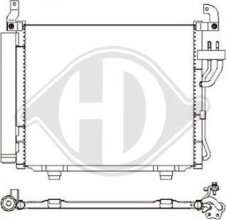 Diederichs DCC1907 - Конденсатор кондиционера autosila-amz.com