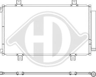 Diederichs DCC1970 - Конденсатор кондиционера autosila-amz.com